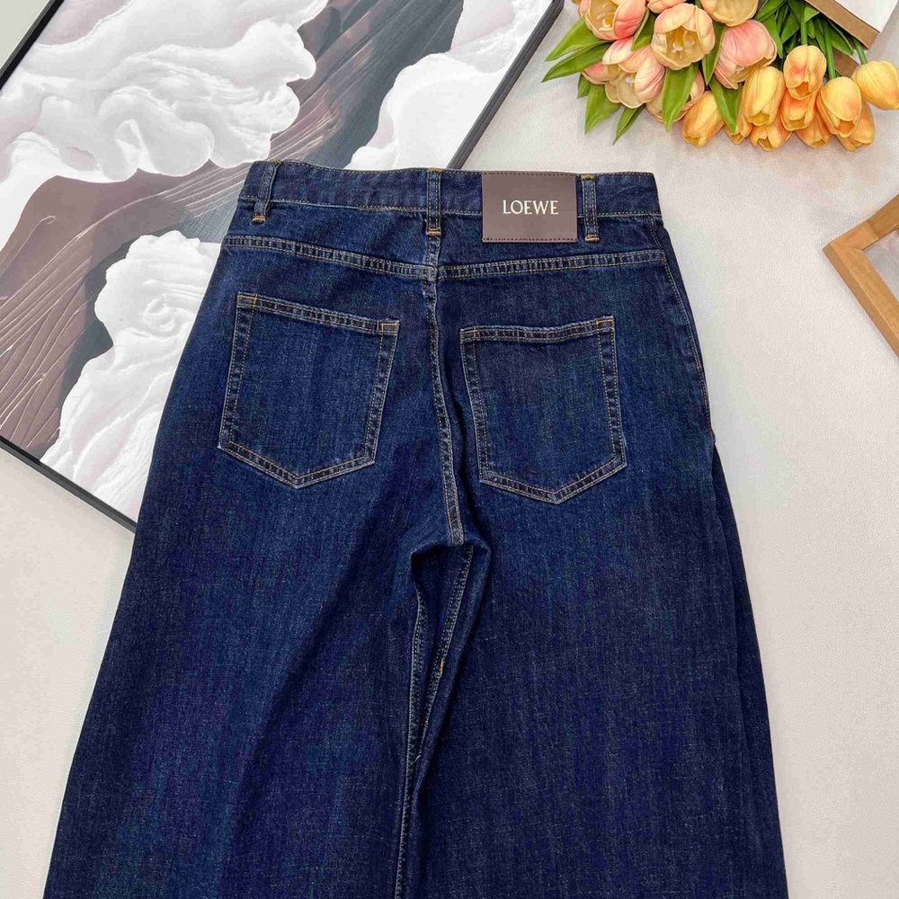 Loewe Women's Blue Loose-Fit Jeans - Picture 8 of 8